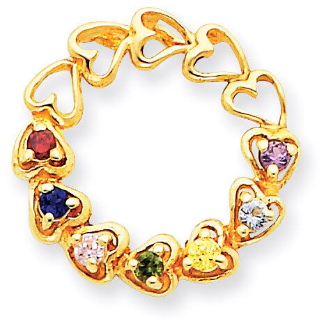 7 Birthstones Family Pendant 14k Gold XMP53/7, MPN: XMP53/7, 883957517865
