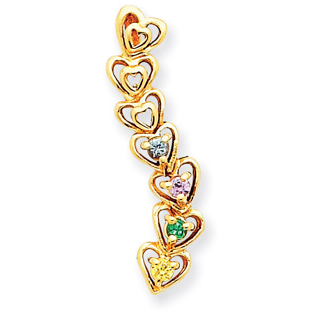 4 Birthstones Family Pendant 14k Gold XMP54/4, MPN: XMP54/4, 883957528502