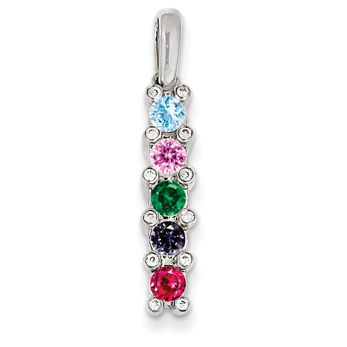 5 Birthstones Family Jewelry Diamond Semi-Set Pendant 14k White Gold XMPW31/5, MPN: XMPW31/5, 88395…