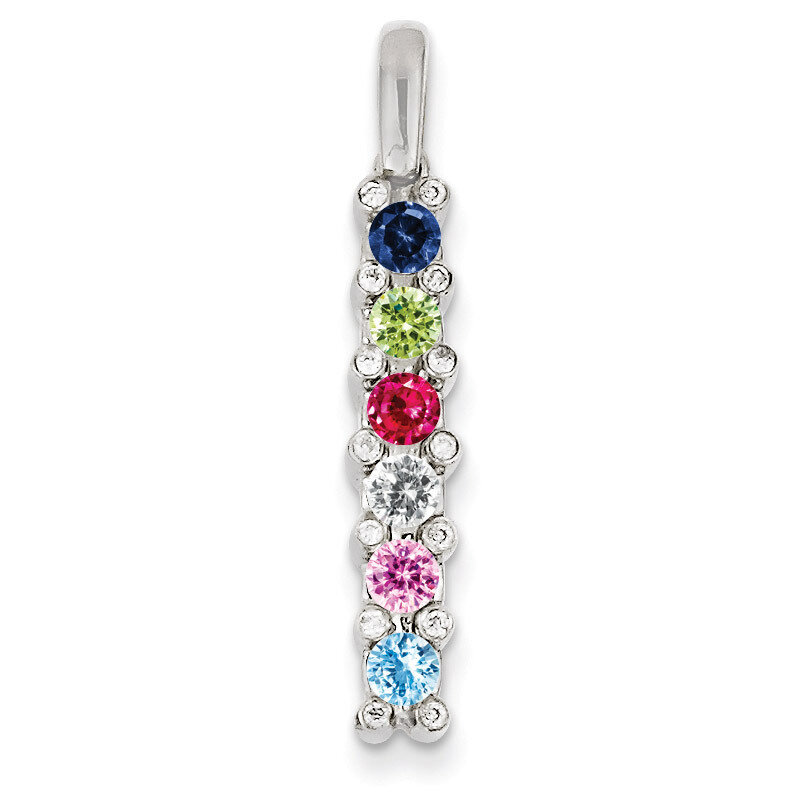 6 Birthstones Family Jewelry Diamond Semi-Set Pendant 14k White Gold XMPW31/6, MPN: XMPW31/6, 88395…