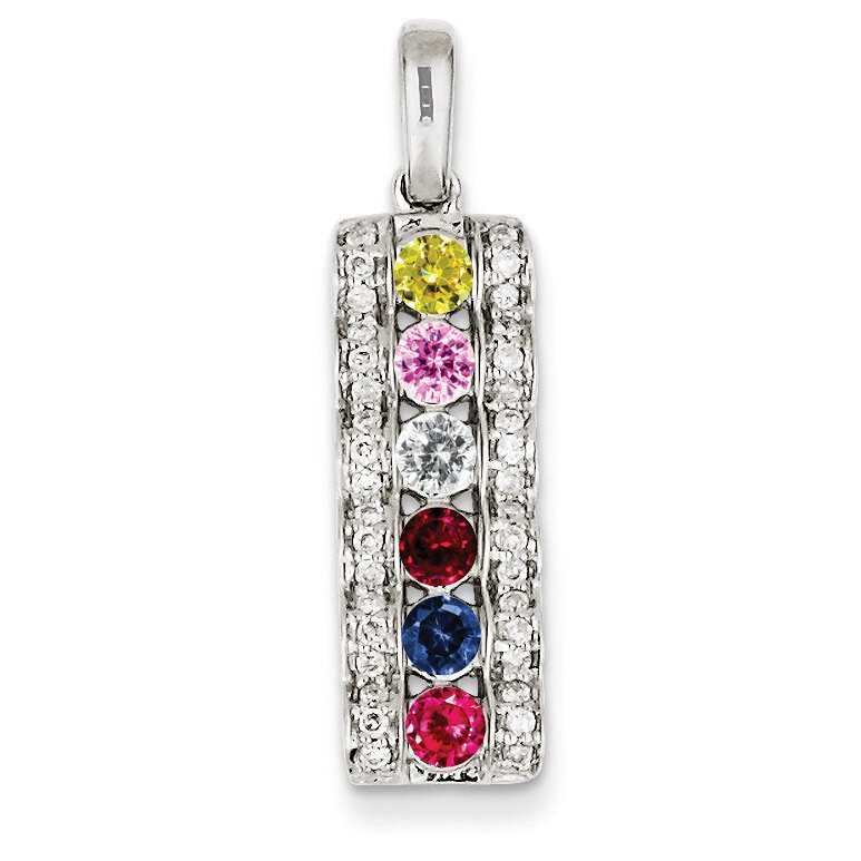 6 Birthstones Family Jewelry Diamond Semi-Set Pendant 14k White Gold XMPW44/6, MPN: XMPW44/6, 88395…