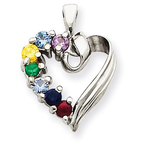 7 Birthstones Family Pendant 14k White Gold XMPW52/7, MPN: XMPW52/7, 883957531823