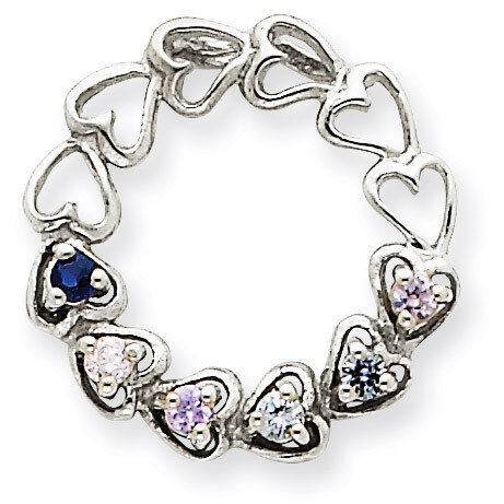 6 Birthstones Family Pendant 14k White Gold XMPW53/6, MPN: XMPW53/6, 883957379500