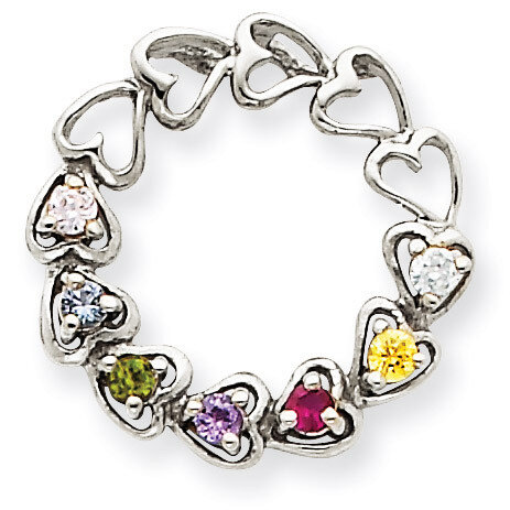 7 Birthstones Family Pendant 14k White Gold XMPW53/7, MPN: XMPW53/7, 883957379517