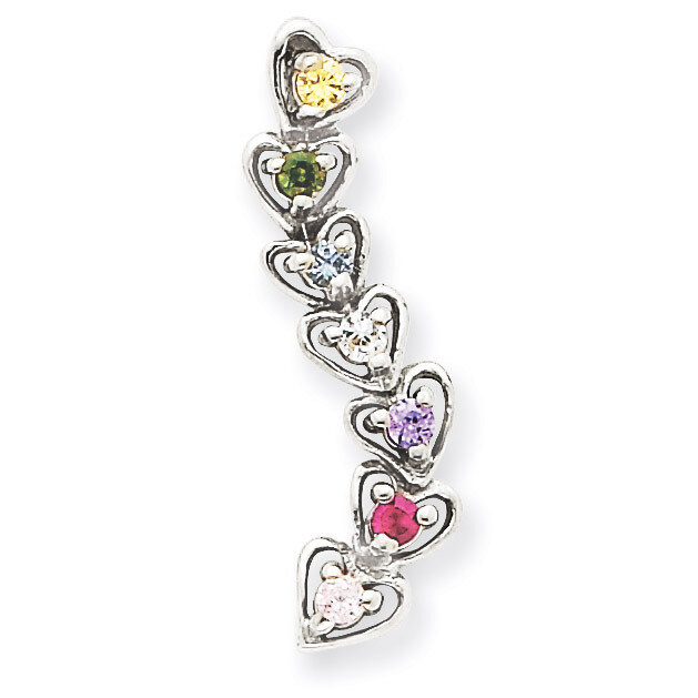7 Birthstones Family Pendant 14k White Gold XMPW54/7, MPN: XMPW54/7, 883957342252