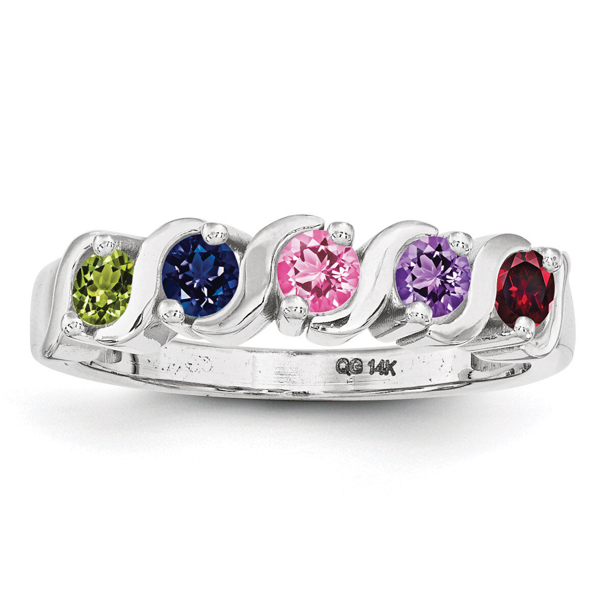 5 Birthstones Mother&#39;s Ring Sterling Silver XMR11/5SS, MPN: XMR11/5SS, 883957863245