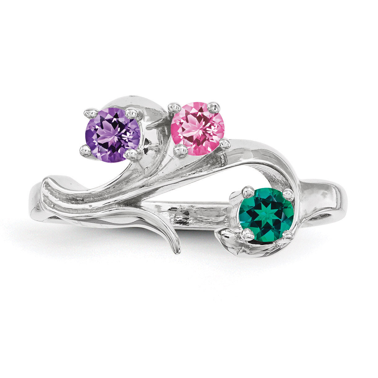 3 Birthstones Mother&#39;s Ring Sterling Silver XMR4/3SS, MPN: XMR4/3SS, 883957866642