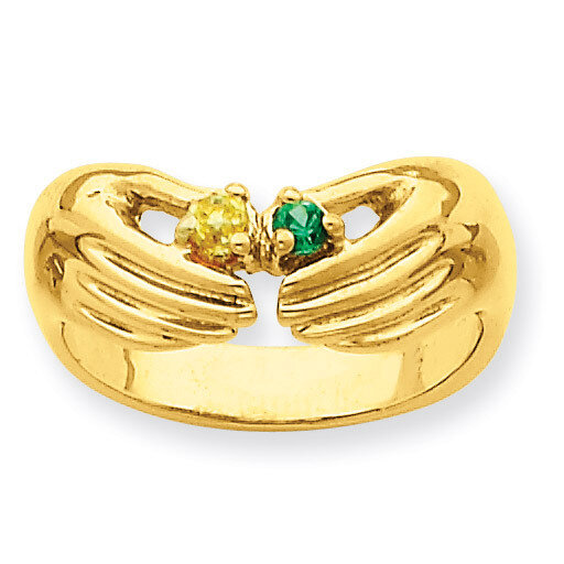 2 Birthstones Family Ring 14k Yellow Gold XMR51/2, MPN: XMR51/2, 191101538926