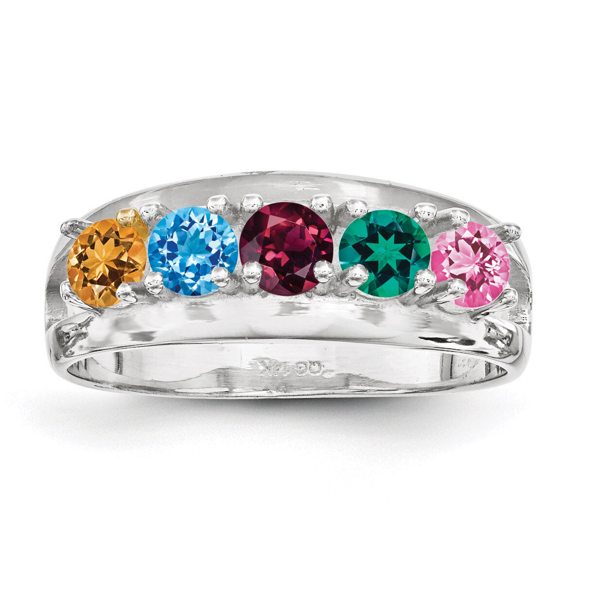 5 Birthstones Mother&#39;s Ring Sterling Silver XMR7/5SS, MPN: XMR7/5SS, 883957869544