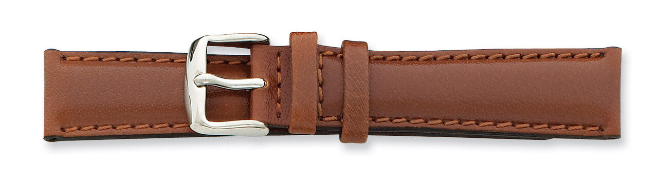 24mm Havana Leather Chrono Watch Band 7.5 Inch Silver-tone Buckle BA142-24, MPN: BA142-24, 88677414…