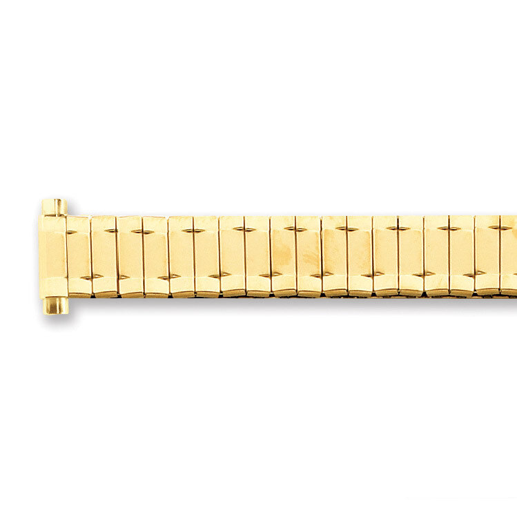 Long 9-13mm Yellow-tone Expansion Watch Band Ladies BA164L