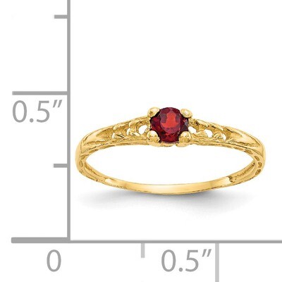 3mm Garnet Birthstone Baby Ring - 14k Gold GK124 by Madi K, MPN: GK124, 886774342368