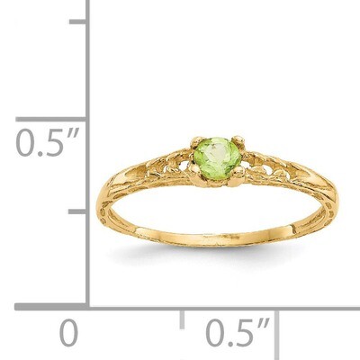 3mm Peridot Birthstone Baby Ring - 14k Gold GK131 by Madi K, MPN: GK131, 886774342436
