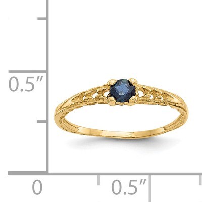 3mm Saphire Birthstone Baby Ring - 14k Gold GK132 by Madi K, MPN: GK132, 886774342443