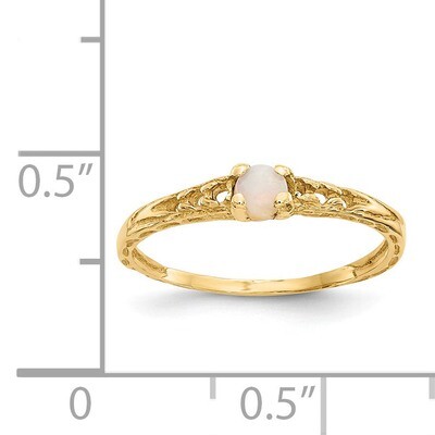 3mm Opal Birthstone Baby Ring - 14k Gold GK133 by Madi K, MPN: GK133, 886774342450