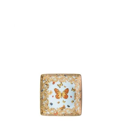 Versace Butterfly Garden Canape Dish Porcelain 4 3/4 inch Square, MPN: 11940-409609-15253, 79095588…