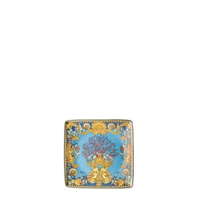 Versace La Mer Canape Dish Porcelain 4 3/4 inch Square, MPN: 11940-409608-15253, 790955881419