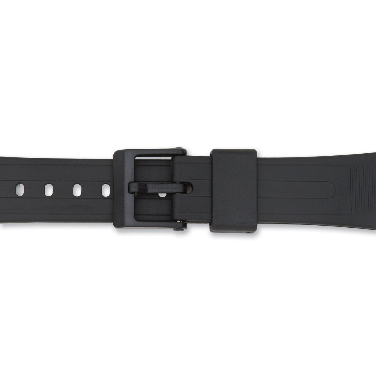 19mm Black Polyurethane Black Sport Watch Band BA190