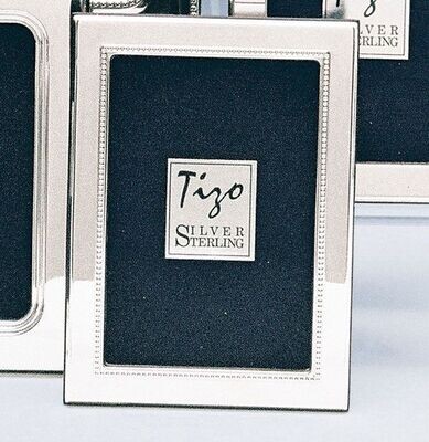 Tizo Inner Bead 2 x 3 Inch Sterling Silver Picture Frame, MPN: 1930-23,