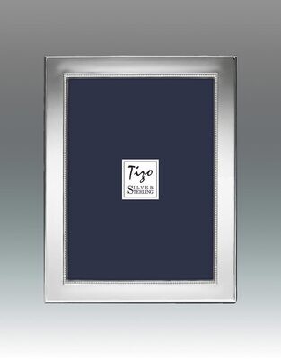 Tizo Perfect Inner Bead 5 x 7 Inch Sterling Silver Picture Frame, MPN: 1985-57,