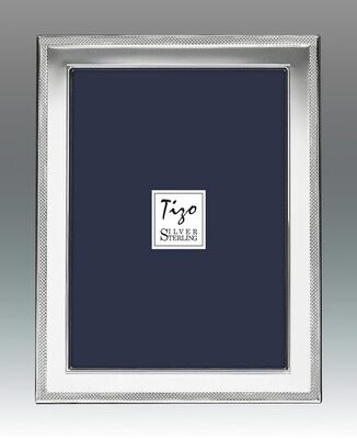 Tizo Tick Bead 4 x 6 Inch Sterling Silver Picture Frame, MPN: 1987-46,