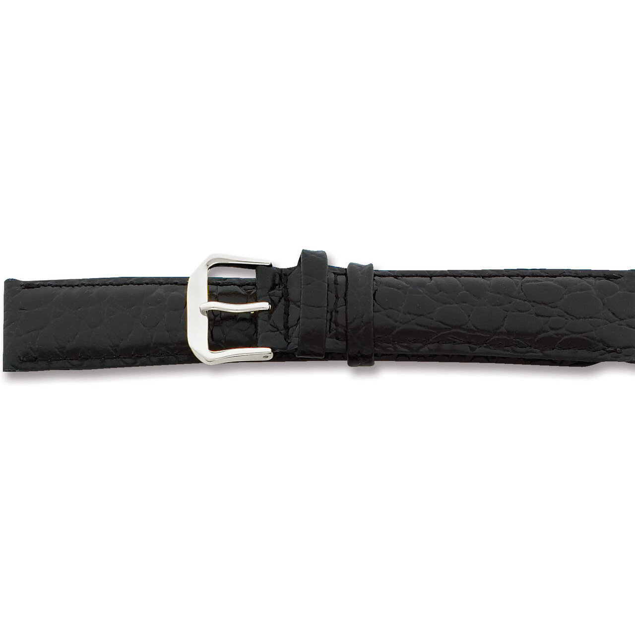 16mm ExtraLong Black Alligator Grain Buckle Watch Band 9.5 Inch Gold-tone BA22EL-16, MPN: BA22EL-16…