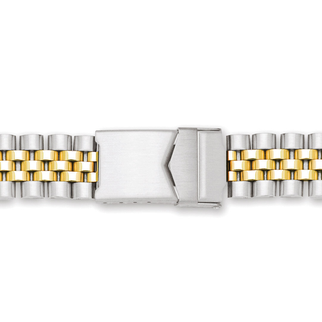 18-22mm Two-tone Jubilee-style with Deploy Solid Watch Band BA230, MPN: BA230, 886774145150