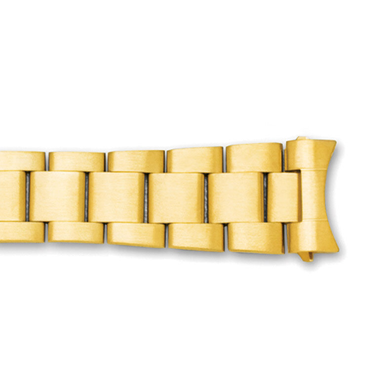 18-20mm Oyster-Style with Deploy Link Watch Band Gold-tone BA257, MPN: BA257, 886774145891