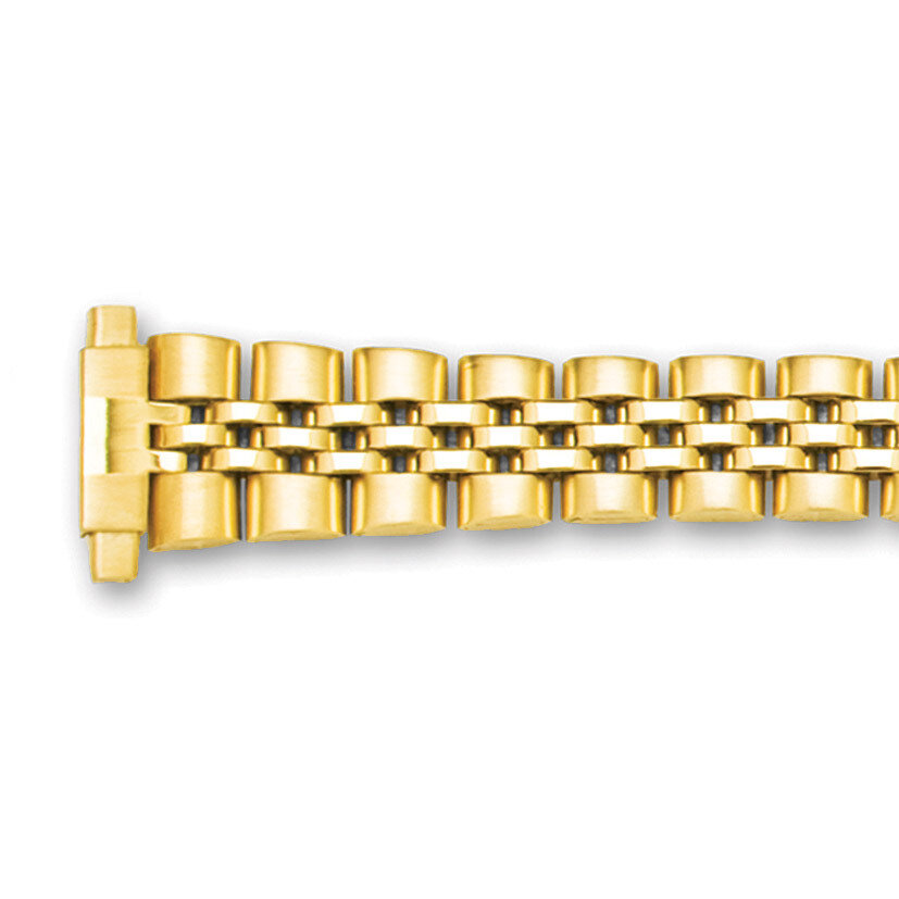 12-16mm Lady Jubilee with Deploy Satin Mirror Watch Band Gold-tone BA262