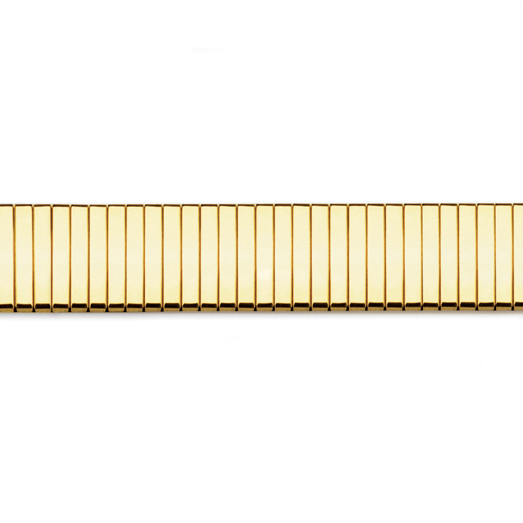 17-22mm ThinFlexo Mirror Finish Expansion Watch Band Gold-tone BA284, MPN: BA284, 886774146164