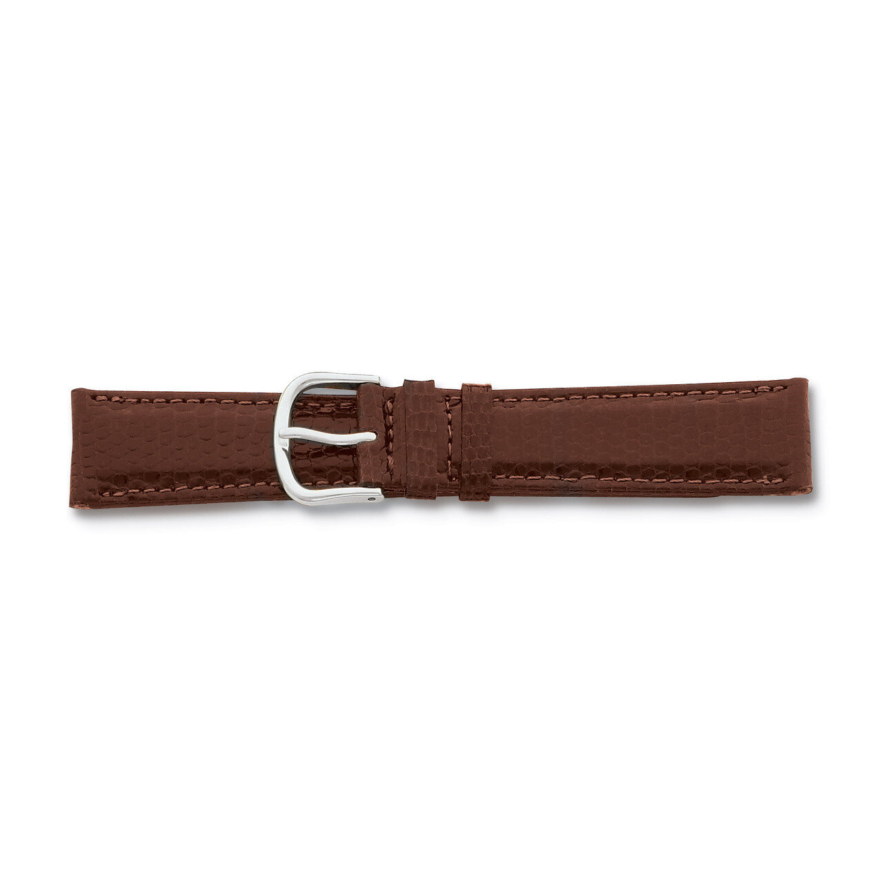 20mm Brown Genuine Lizard Watch Band 7.5 Inch Silver-tone Buckle BAW146-20, MPN: BAW146-20, 8867741…