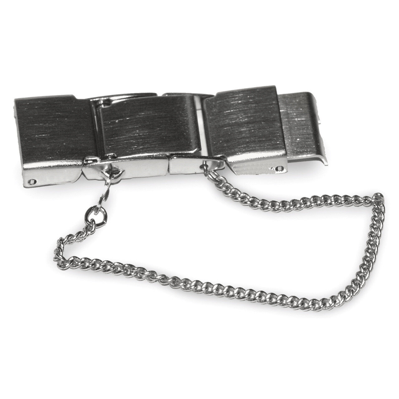 6mm Seiko-Style with Safety Chain Stainless Steel Clasp 6 Inch FTL135W-6
