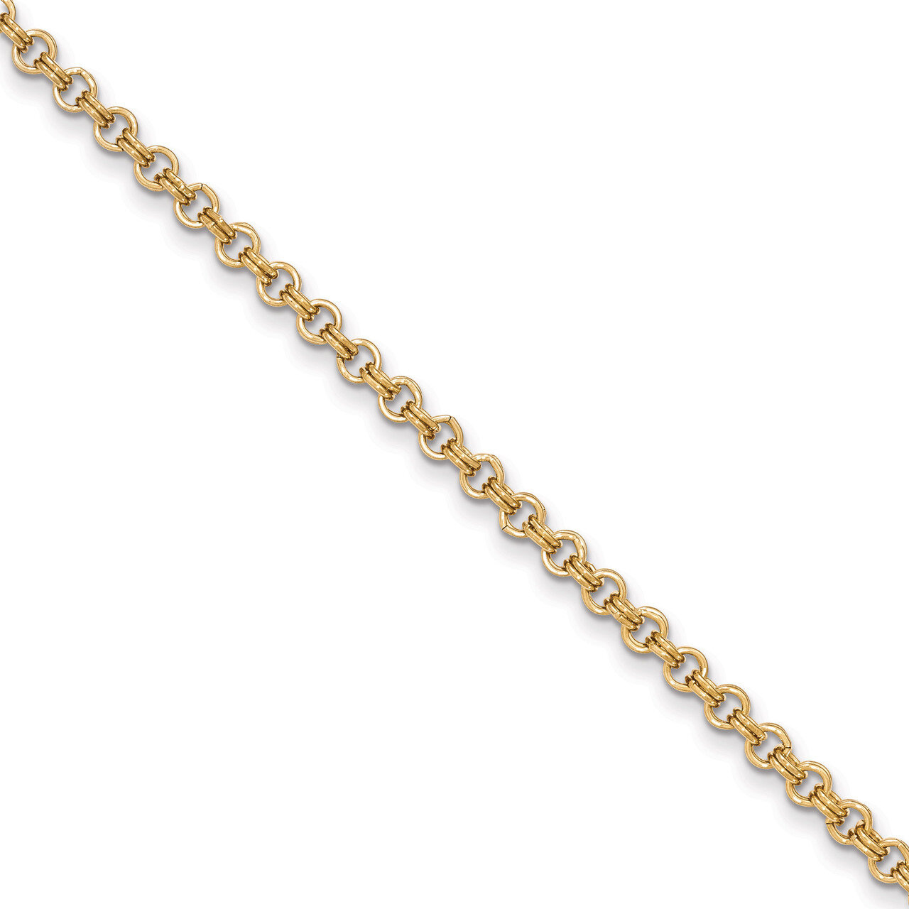 Brass 4.25mm Double LInk Cable Pocket Watch Chain Gold-tone FTL159Y, MPN: FTL159Y,