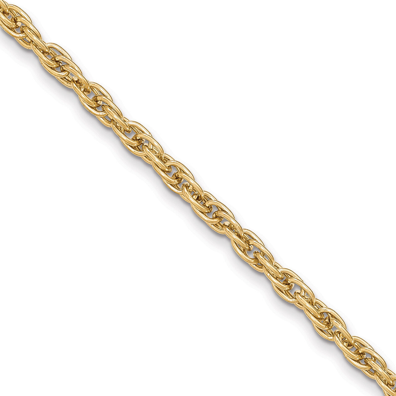 Steel 4.25mm Rope Pocket Watch Chain Gold-tone FTL161Y