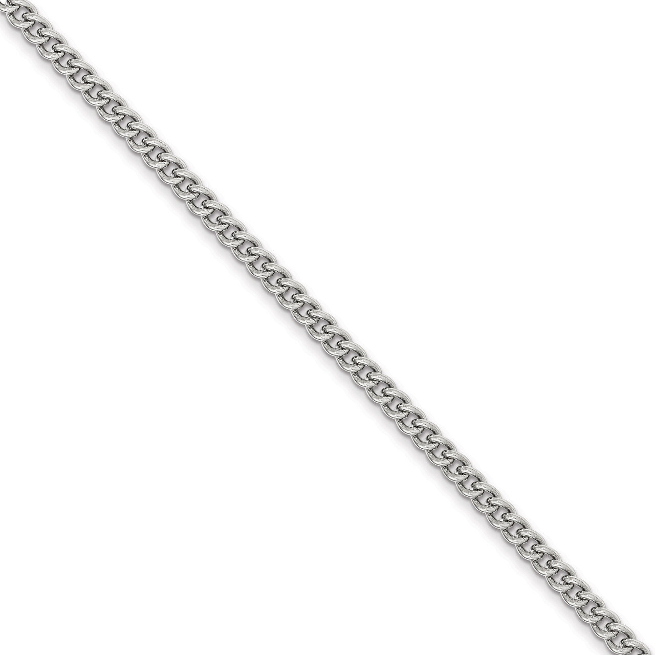 Silver-tone Steel 4.5mm Curb Pocket Watch Chain FTL166W, MPN: FTL166W,