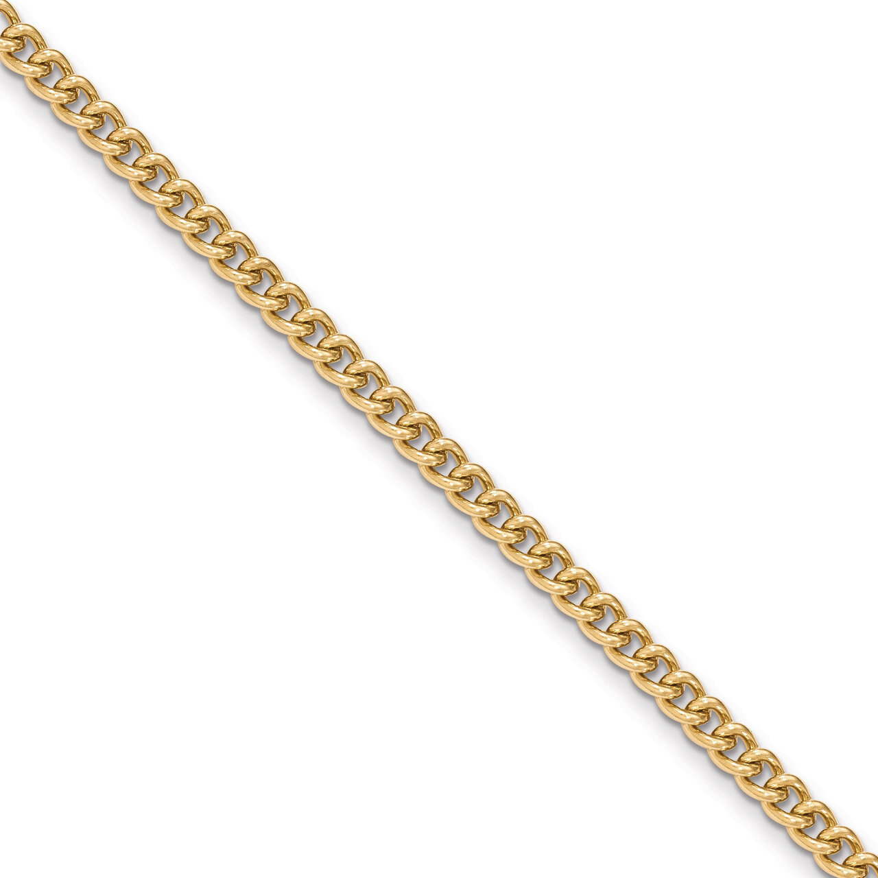 Steel 4.5mm Curb Pocket Watch Chain Gold-tone FTL166Y, MPN: FTL166Y,