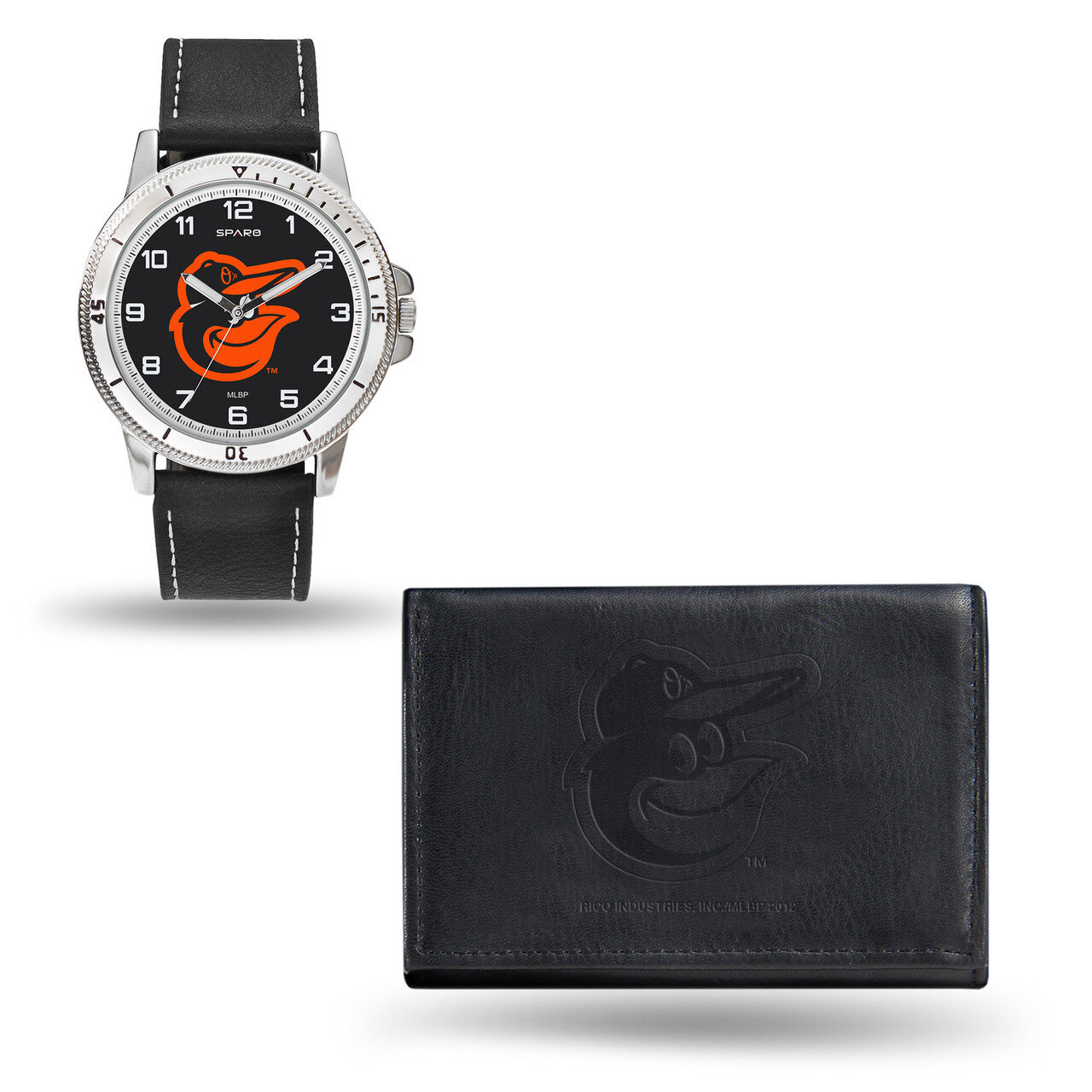 Baltimore Orioles Black Leather Watch &amp; Wallet Set GC4912, MPN: GC4912, 94746922153