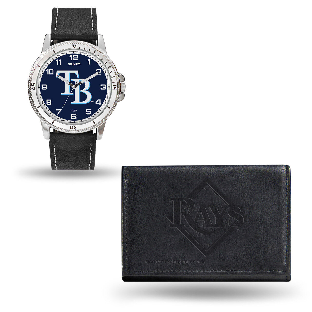Tampa Bay Rays Black Leather Watch &amp; Wallet Set GC4936, MPN: GC4936, 94746923020