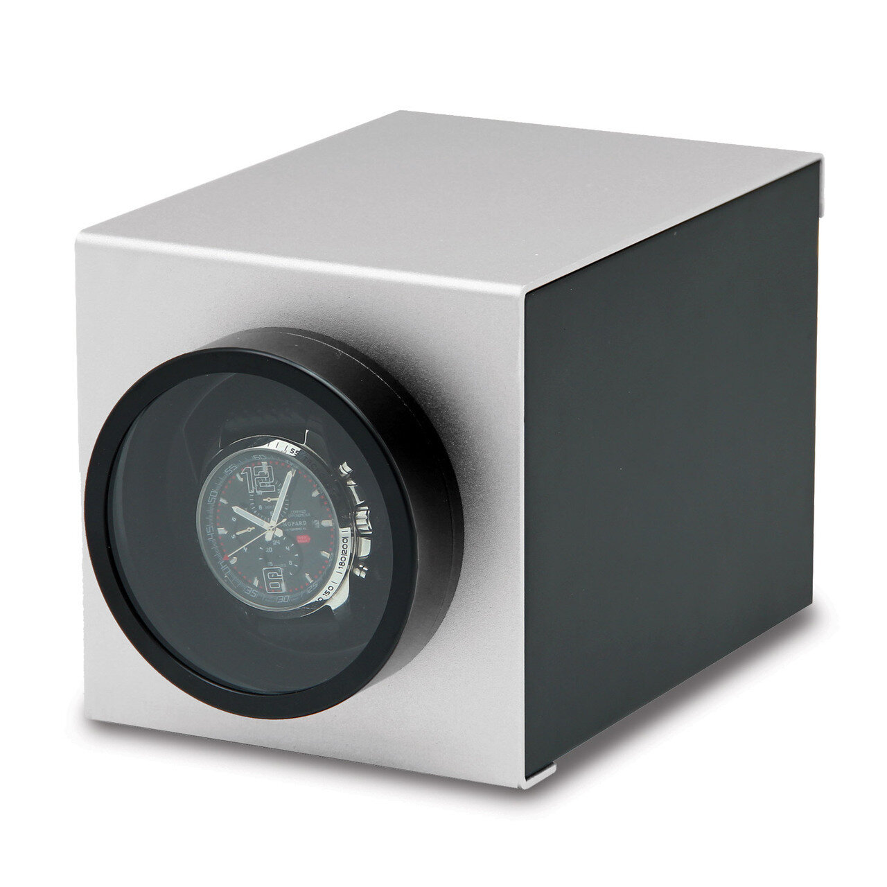 Rotations Silver Wooden &amp; Aluminum 1-Watch Winder GM13125, MPN: GM13125, 191101857713