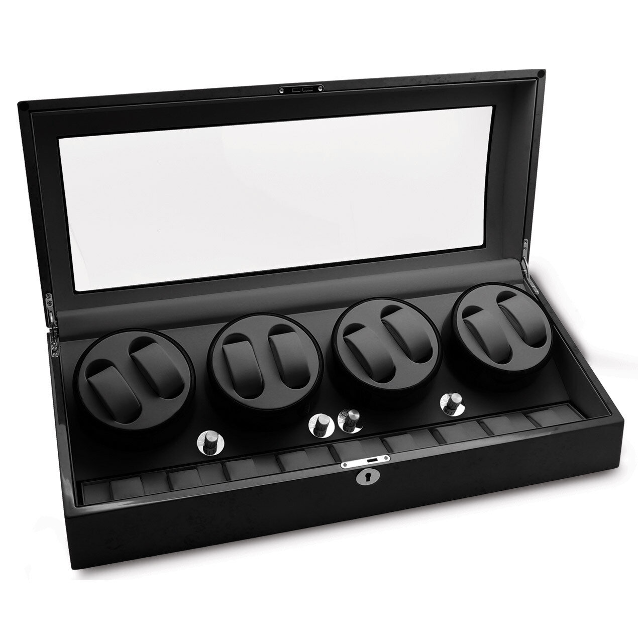 Rotations High Gloss Black Finish 8-Watch Winder GM13140, MPN: GM13140, 191101878237