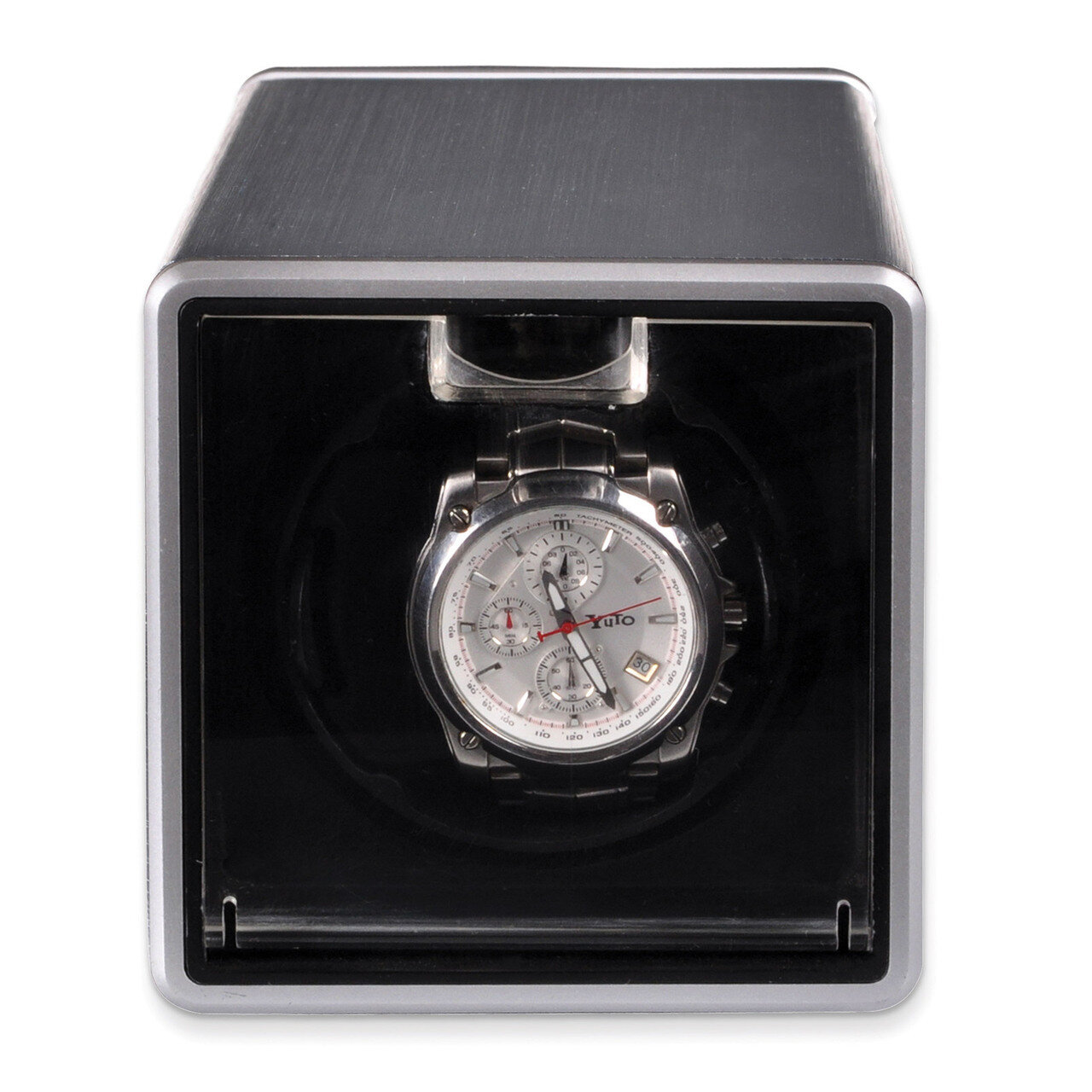 Rotations Silver Metal Single Watch Winder GM8460