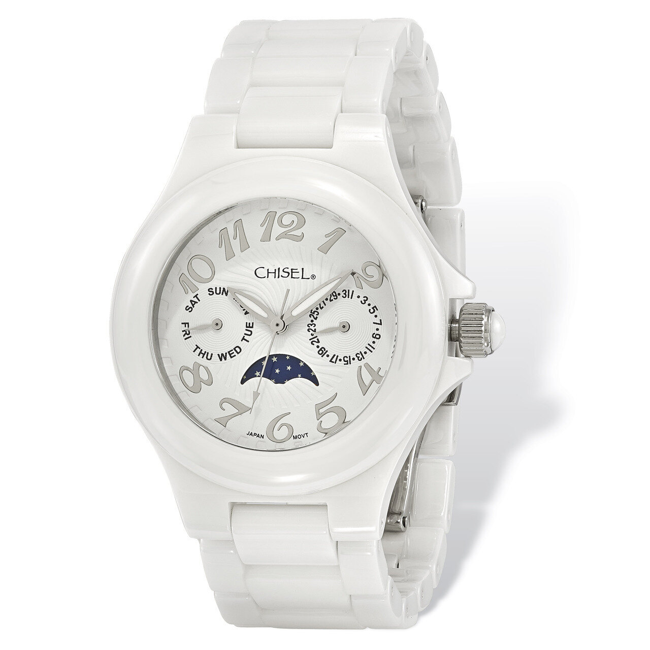 Chisel White Ceramic White Dial Watch Ladies TPW117