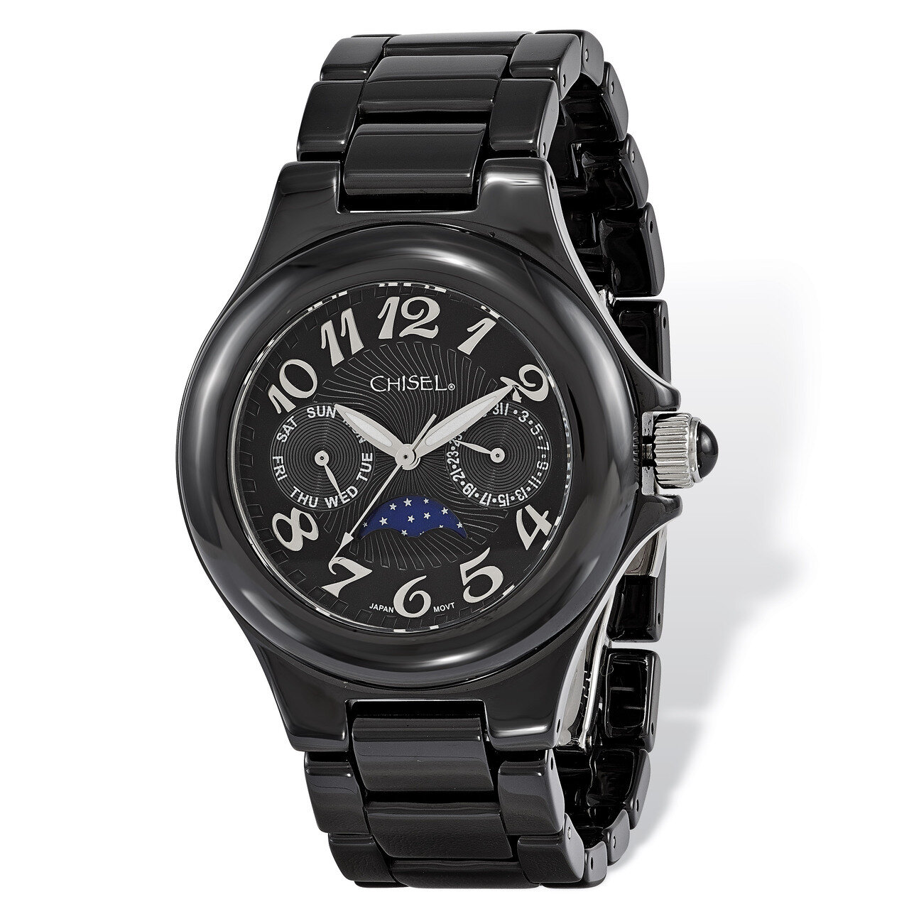 Chisel Black Ceramic Black Dial Watch Ladies TPW118, MPN: TPW118, 886774553153