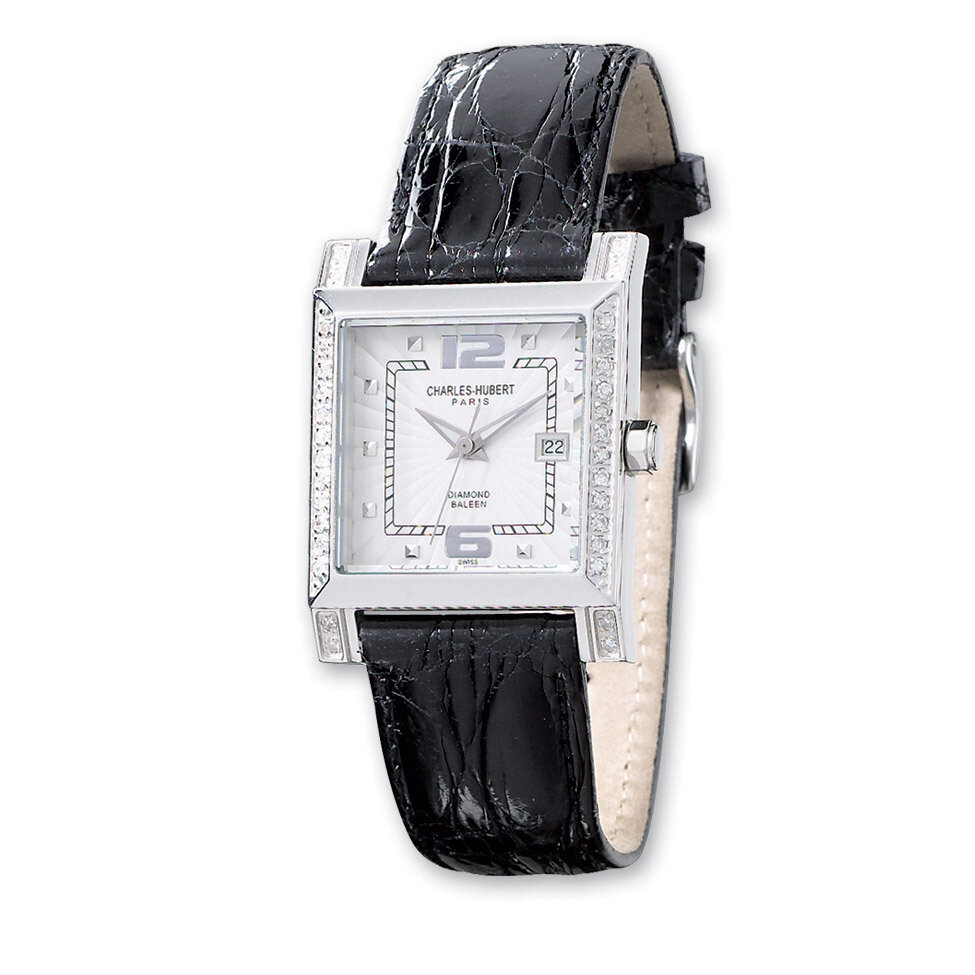 Charles Hubert 0.42ct Dia Bezel White 29x28mm Dial Watch Ladies XWA1744, MPN: XWA1744, 811233010052