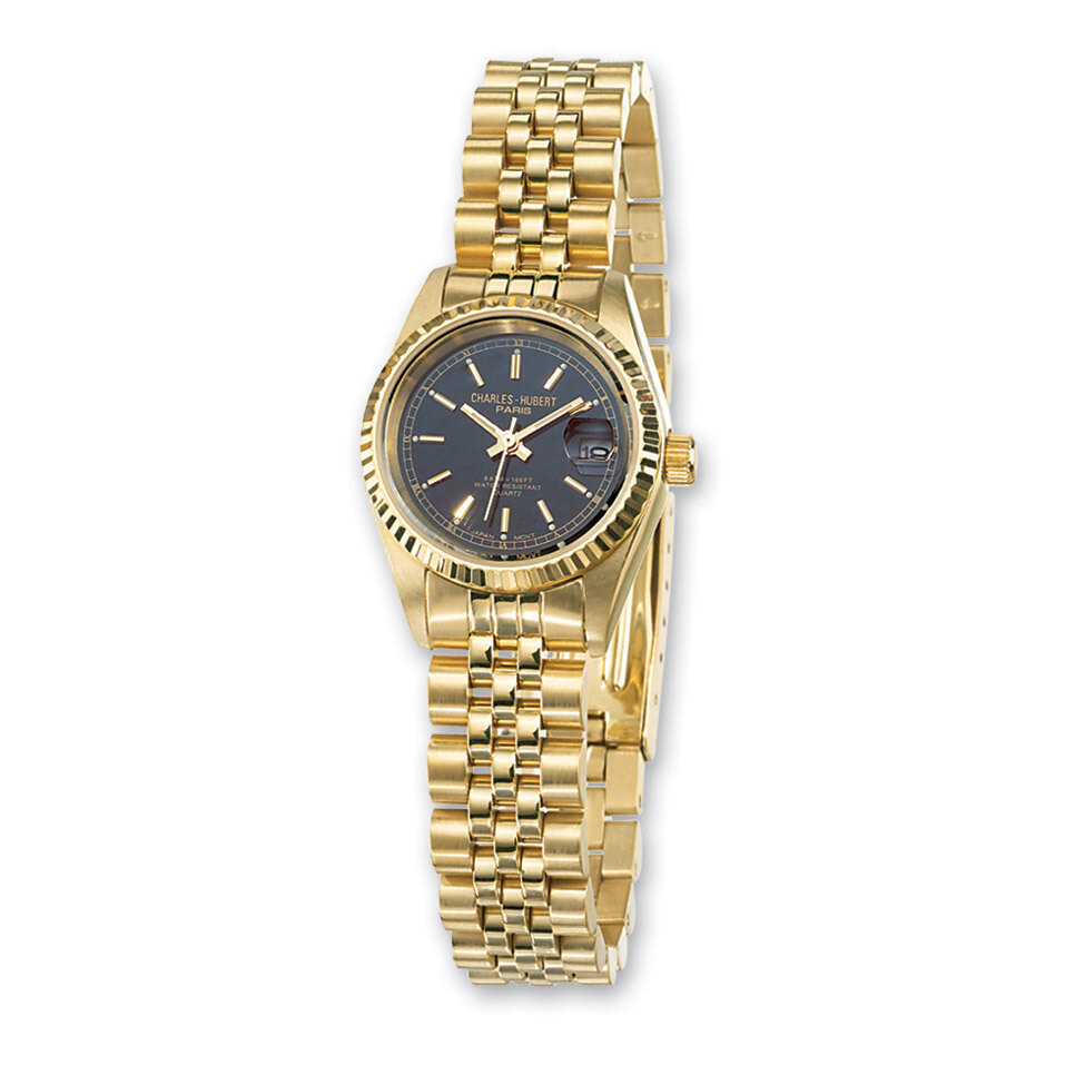 Charles Hubert IP-plated Stainless 26mm Black Dial Watch Ladies XWA1816, MPN: XWA1816, 811233012698