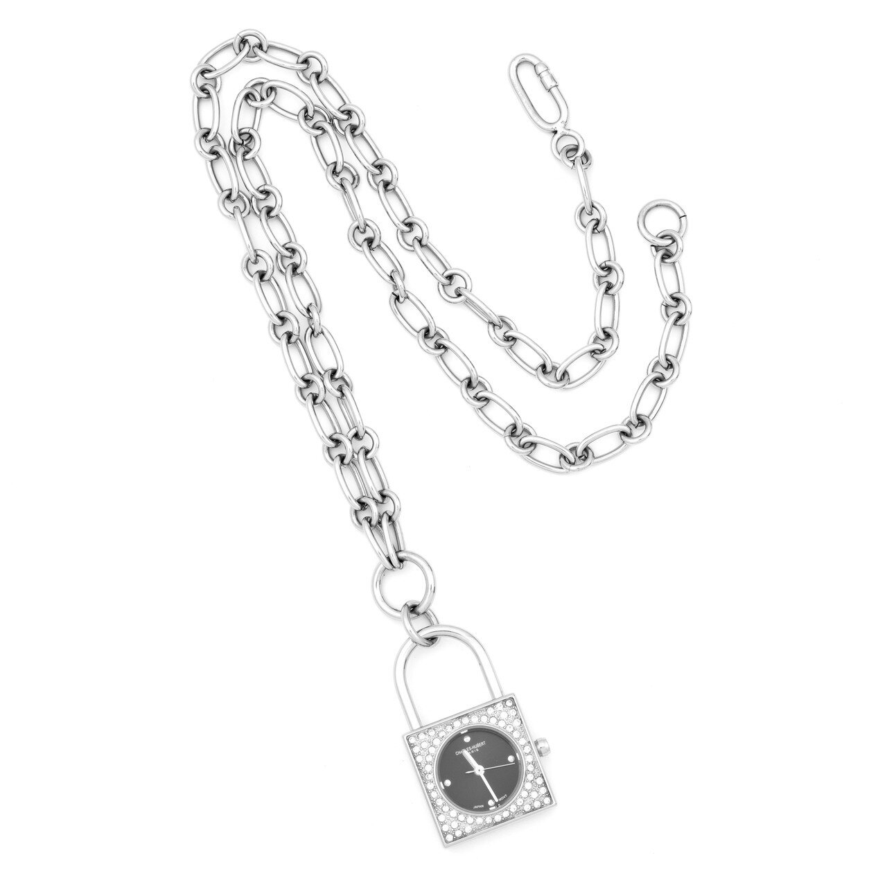Charles Hubert Stainless Steel Black Dial Pendant Watch Ladies XWA1826, MPN: XWA1826, 811233010878