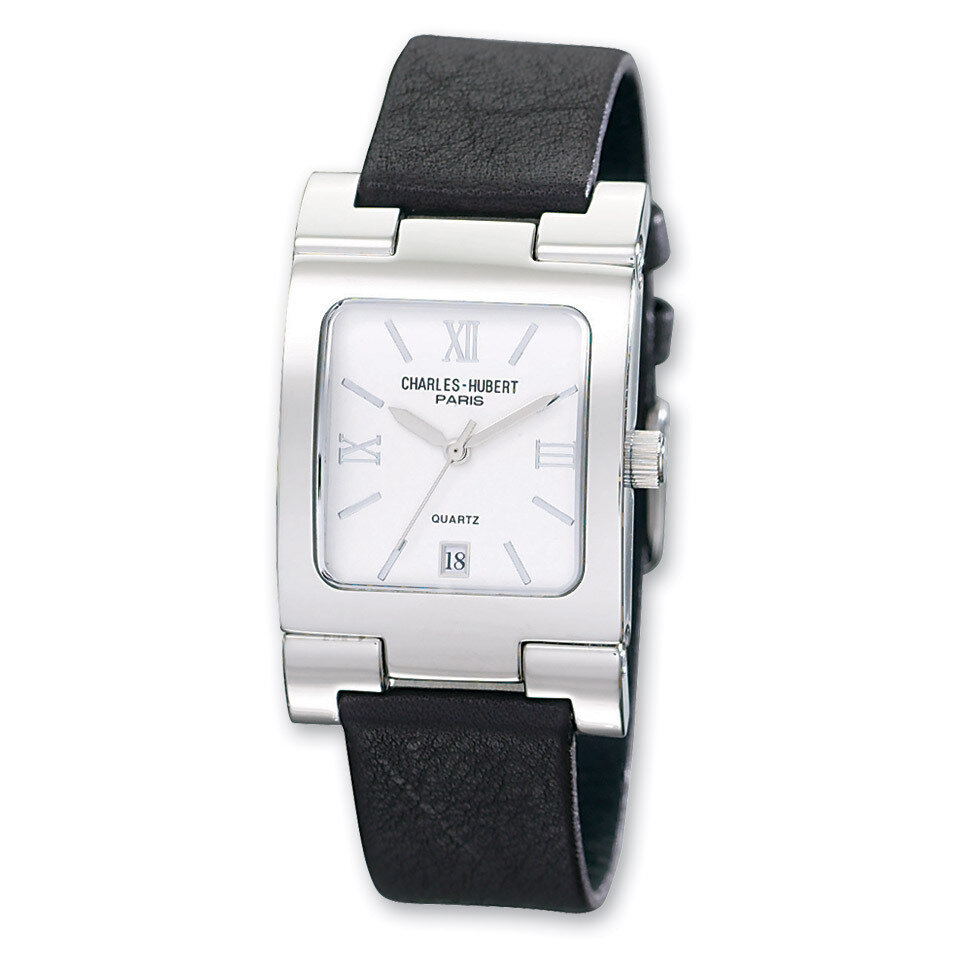 Charles Hubert Leather Band Stainless Off White Dial 30x40mm Watch Men&#39;s XWA1853, MPN: XWA1853, 811…