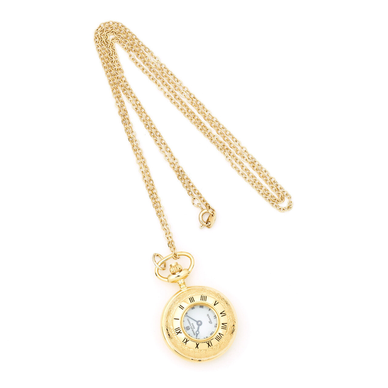 Charles Hubert Gold-finish Brass Pendant Watch Ladies XWA2655, MPN: XWA2655, 811233016887