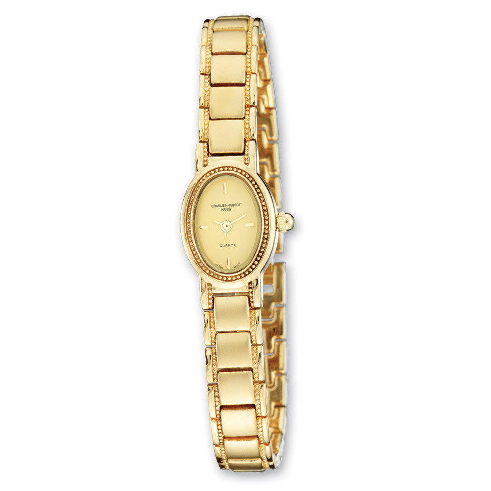Charles Hubert Satin Gold-finish Brass 17x23mm Watch Ladies XWA2719, MPN: XWA2719, 811233016863