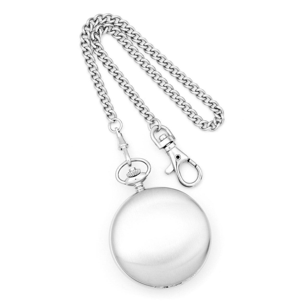 Charles Hubert Stainless Steel Double Cover Satin Pocket Watch XWA2741, MPN: XWA2741, 811233015651